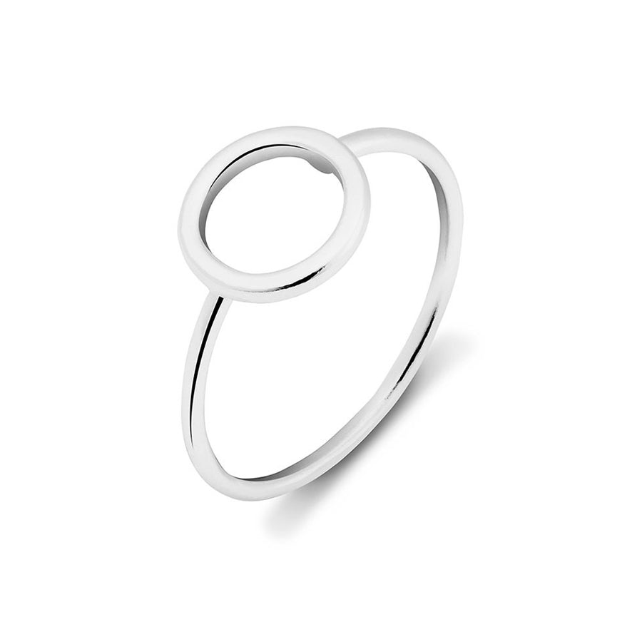 Sterling silver open on sale circle ring