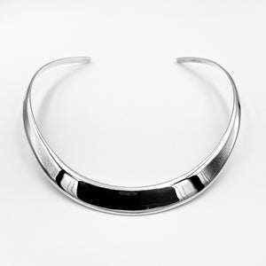 Classic collar solid sterling silver necklett
