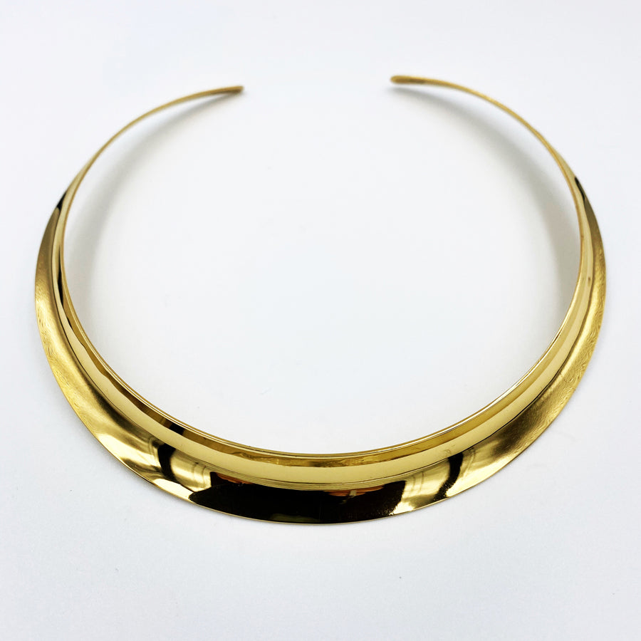 
            
                Load image into Gallery viewer, Collar sterling silver 18ct gold plated flexible necklett
            
        