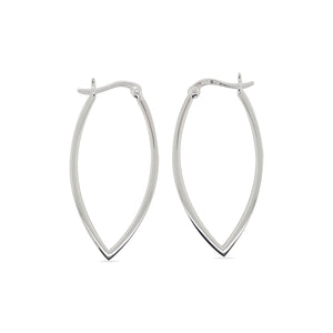 
            
                Load image into Gallery viewer, V shape sterling silver drop earrings
            
        